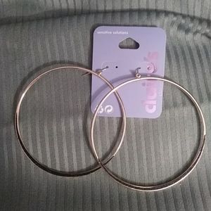 Claire's Gold Hoops.